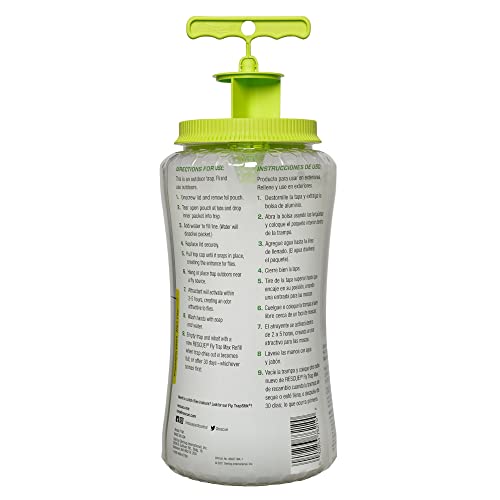 RESCUE! Fly Trap Max – Extra Large Reusable Outdoor Fly Trap - 4 Traps - size: 4 Traps
