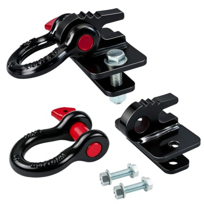 3/8" Tractor Bucket Hook With 5/8" D-Ring Shackle, Bolt-On Tractor Hook