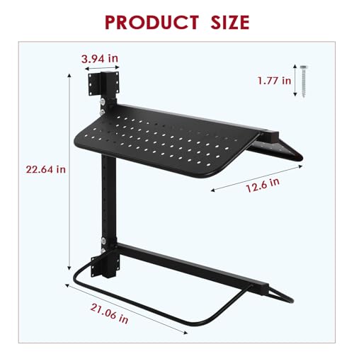 Dollate Saddle Rack Wall Mount, 2 Pcs Horse Saddle Storage Holder for English and Western Saddle, 4 Tier Flexible Saddle Stand for Tackroom, Stables, Storehouse etc.
