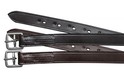 English Stirrup Leathers - color: Black