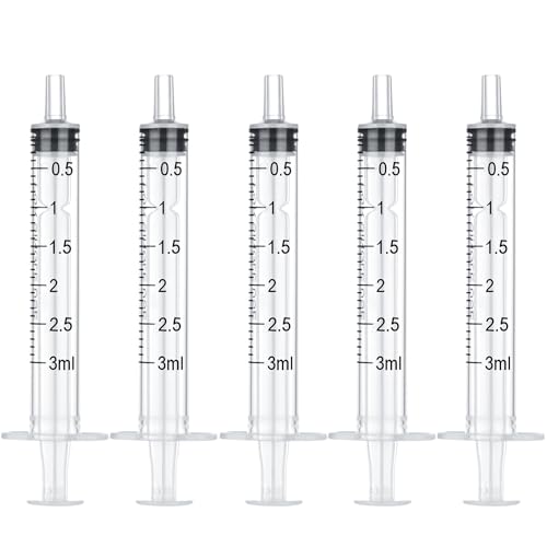 3ml Disposable Luer Slip Syringes Without Needles, 10-Pack - style: 3ml