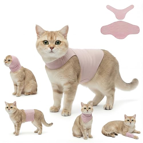 Dog & Cat Surgery Recovery Suit and Anxiety Wrap - color: Pink, size: XS