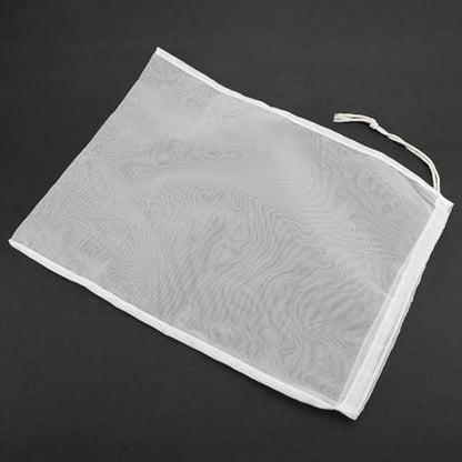150 Micron Brew Bag for Wine Nut Milk, 100 Mesh Fine Strainer Bag 11"x17.7", Nylon Wine Filter Bag Nut Milk Bag Reusable, for Beer Wine Nut Milk, Cider, Hops, Juicing Home Brewing(1 Pc)