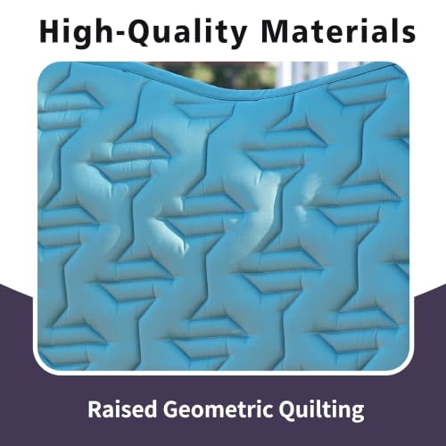 EQUINEWAVE Jump Saddle Pad with Teddy Fleece Trim (Citadel Blue)