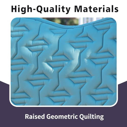 EQUINEWAVE Jump Saddle Pad with Teddy Fleece Trim (Citadel Blue)