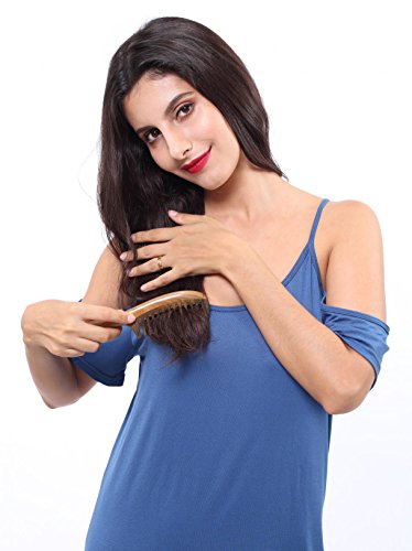 Louise Maelys 2 Pack Wooden Hair Combs, Wide Tooth And Tail Comb - color: Wide tooth + tail comb