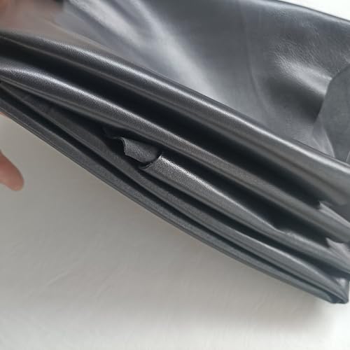 Sheep Skin, 0.7-1.0mm Thick, for Gloves, Clothing, Leather Sheets for Crafts and Arts (Black 12-13 Square feet) - color: Black 12-13 square feet