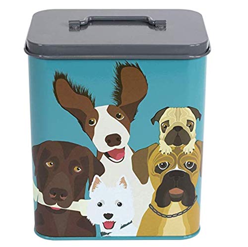 Burgon & Ball Creaturewares The Rabble Dog GCR/CAT Tin Pet Food Storage, 16.5 cm x 11 cm x 20 cm Size - style: The Rabble Dog
