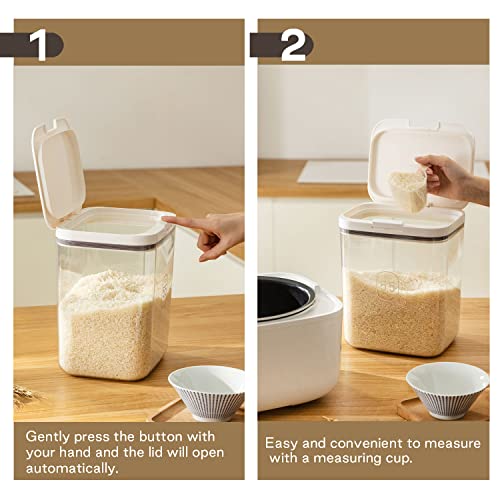Flour Storage Container - 2.8L Keep Your Flour Fresh and Conveniently Accessible | 2.8L/2.8 Qt Capacity, Rice & Cereal & Pet & Laundry Pod Bin, Kitchen Bathroom Pet Food Pantry - color: 2.8 L