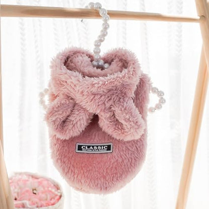 Selena Cat Bunny Ears Costume Cute Dog Kitten Hoodies Sweater Rabbit Ears Puppy Pet Apparel (Small,Pink) - color: Pink, size: Small