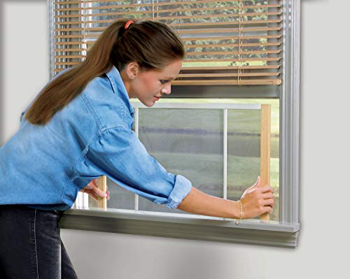 Frost King 2AWS1025 WB Marvin Adjustable Window Screen, 10in High x Fits 15-25in Wide (2 Pack) - style: 10" High x Fits 15-25" Wide (2 Pack)