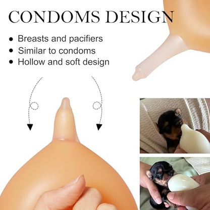 Doggiema Puppy Milk Feeder Nipple Puppy Bottle Puppy's feeders - size: S size for Toy/Small Breed Puppy