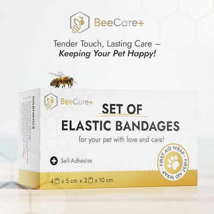Cat & Dog Bandages for Wounds Protect from Licking and Dirt – Set of 4 pcs x 5 cm + 2 pcs x 10 cm – Dog Wound Care from Natural Rubber Latex - size: 4 pcs x 5 cm + 2 pcs x 10 cm