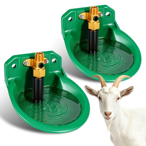 Automatic Goat Waterer Sheep Water Bowl Touch-Activated Waterer | Plastic Animal Livestock Water Dispenser for Goat Sheep Pig Piglet Calf Dog