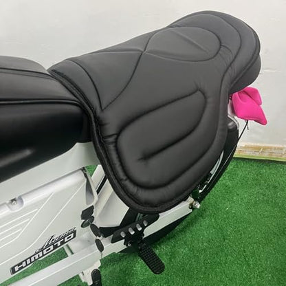 Motorcycle Seat Cushion Saddle Pad for Horses-Black - color: Black