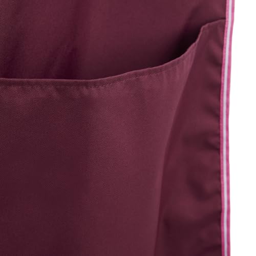 HORZE Ella Equestrian Horse Show Stall Guard with 3 Pockets | 73" x 54" - Anemone Dark Pink - One Size