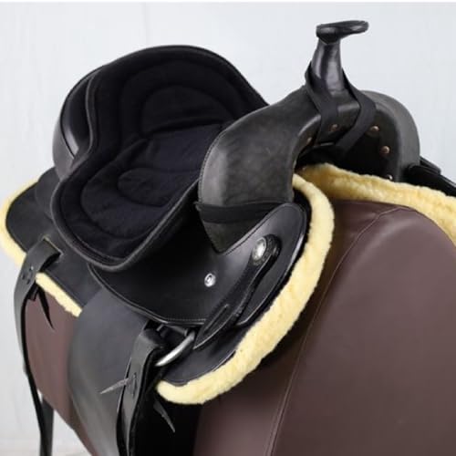 Saddle Tush Cushion Western Long Saddle Pad Horse Riding Seat Saddle Cushion Pad - color: Black style