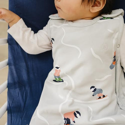 Woolino Toddler Sleeping Sack, 4 Season, Merino Wool and Organic Cotton, Baby Sleep Bag, 2-4 Years, Snowboarder - color: Snowboarder