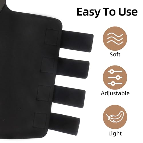 Horse Tail Wrap Protector & 2 Bags with Fringe, Adjustable Non-Slip Tail Guard for Trailers, Stalls, Shows, Black