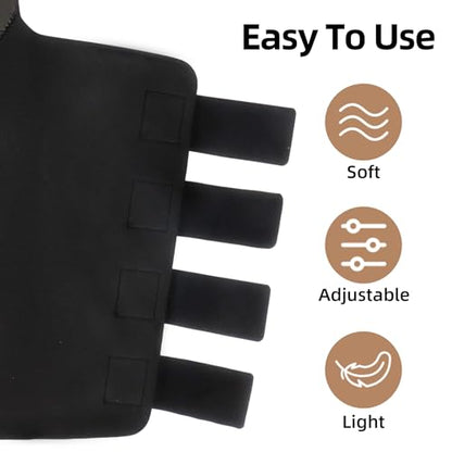 Horse Tail Wrap Protector & 2 Bags with Fringe, Adjustable Non-Slip Tail Guard for Trailers, Stalls, Shows, Black