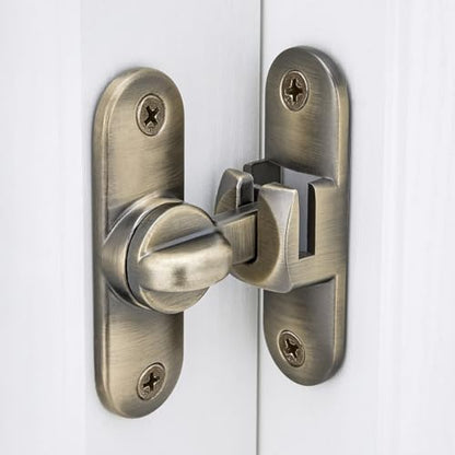 Bronze 90/180 Degree Barn Door Latches,Flip Gate Lock - color: Bronze