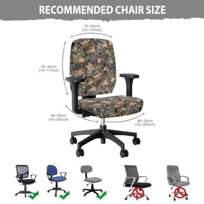 Camo Tree Chair Covers with Arms Flexible Elastic Chair Cover - color: Camo Tree