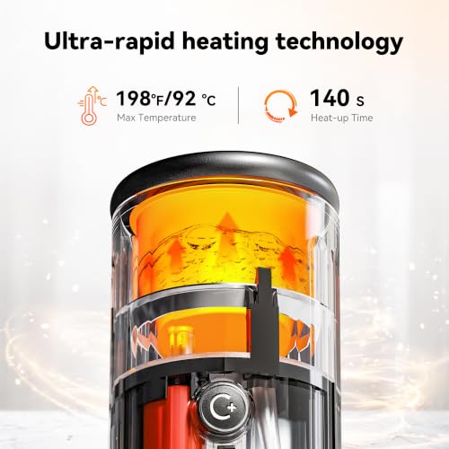 CERA+ PCM03S Portable Espresso Machine, 13500mAh Self-Heating Coffee Maker | 20 Bar Extraction with Up to 8 Cups per Charge, Compatible with NS Pods & Grounds for Camping, Travel & Outdoor Brewing - color: Green