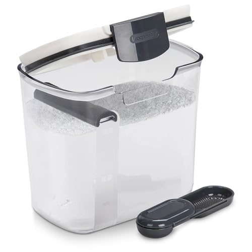 ProKeeper 1 Quart Airtight Powdered Sugar Storage Container – Grey, BPA-Free Plastic - color: Grey, size: 1 Piece