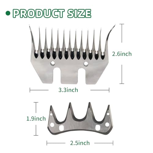 Sheep Grooming Clippers Replacement Blade Detachable Animal Trimmer Shears for Sheep Alpacas Goats