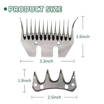Sheep Grooming Clippers Replacement Blade Detachable Animal Trimmer Shears for Sheep Alpacas Goats
