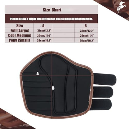 Jeereal Brushing Horse Boots Equine Boots | Protective Gear and Training Equipment | Neoprene,Waterproof Cloth and Genuine Leather Made of (Brown, Cob (Medium)) - color: Brown, size: Cob (Medium)