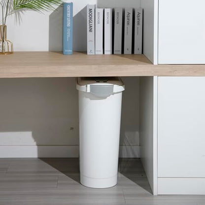 Airtight Pet Food Storage Container, Holds 30 Lbs - color: White, size: 30 lbs