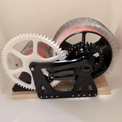 Agvhqc Manual Wool Drum Carder, Hand Crank Fiber Blending Combing Machine, DIY Wool Processing Tool for Spinning and Color Mixing