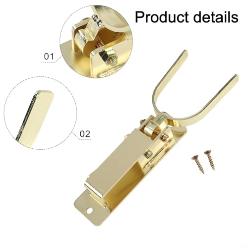1PCS Locking Gate Latch for heavy-duty One-Hand Automatic Spring Lock Rust-Resistant Steel Instant-lock latch for Farm Ranch