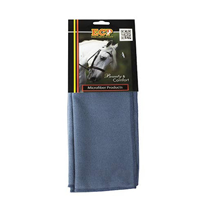 ECP Equine Comfort Products Microfiber Tack Cleaning Towels, Lifts Dirt, Dust & Sweat from Saddles, Bridles & Girths, Polishes Metal & Boots, Chemical-Free Leather Care, for Shows & Daily Use, 3-Pack