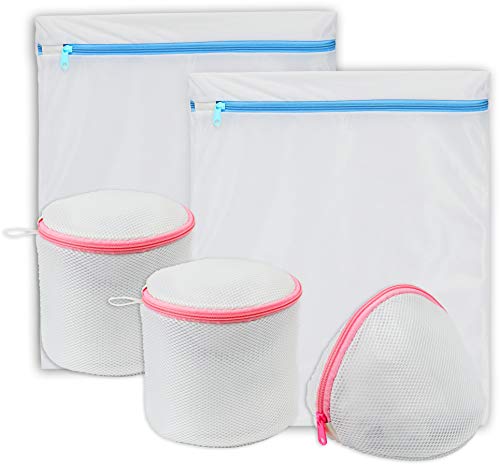 Simple Houseware Laundry Bra Lingerie Bags (2 Large & 3 Underwear Bags) - style: 2 L / 3 Bra Bags