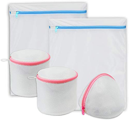 Simple Houseware Laundry Bra Lingerie Bags (2 Large & 3 Underwear Bags) - style: 2 L / 3 Bra Bags