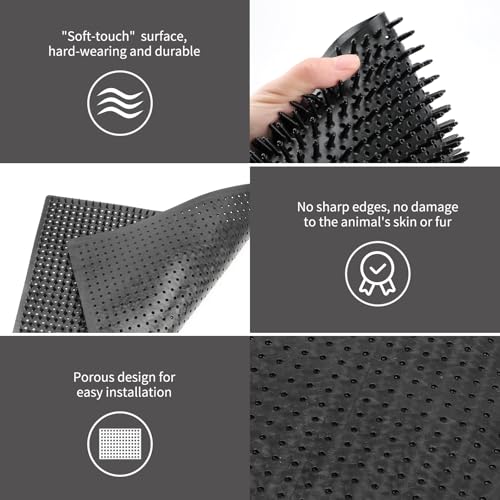2 Pack Middle Livestock Scratching Post Pads.Horse Scratching Brush - size: M