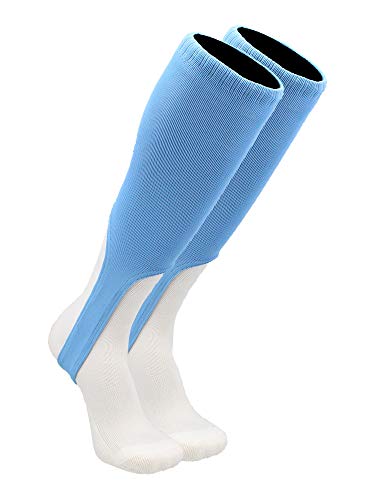 TCK 9 Inch Solid Baseball Stirrups - Adult and Youth - color: Columbia Blue, size: Large