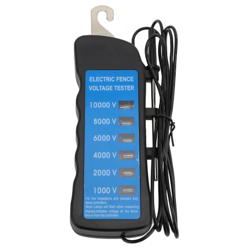 Digital Electric Fence Voltage Tester, Handheld, Fault Finder with LED Indicator for Livestock Equipment