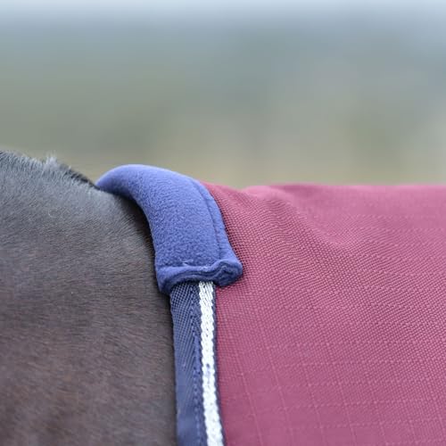 WeatherBeeta ComFiTec Essential Turnout 100g, Burgundy/Navy, 75" - color: Burgundy/Navy, size: 75"