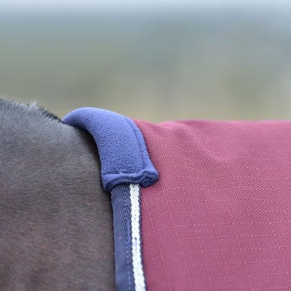WeatherBeeta ComFiTec Essential Turnout 100g, Burgundy/Navy, 84" - color: Burgundy/Navy, size: 84"