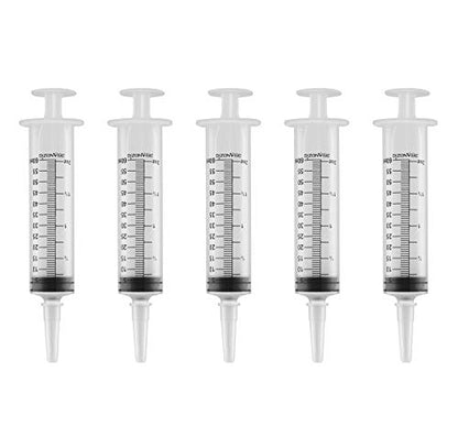 60ml Catheter Tip Syringe with Cover 5 Pieces by Brandzig – Sterile Disposable Medical Grade Syringe For Precise Medication Dispensing