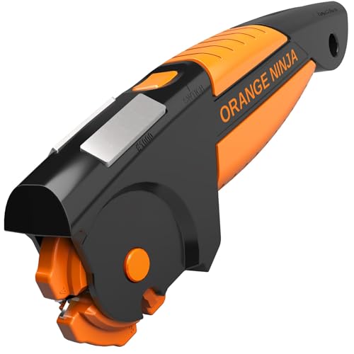 Orange Ninja 7-in-1 Garden Tool & Knife Sharpener- One Tool for Every Blade | Sharpens Axes, Hatchets, Machetes, Pruners & Shears in Minutes - Fits Your Camping Gear & Everyday Carry - Gift for Gardeners - size: Small