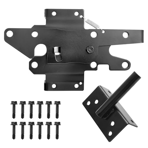 Self-Locking Gate Latch, Gravity Fence Latch, 1 Pack - size: Vinyl Fence