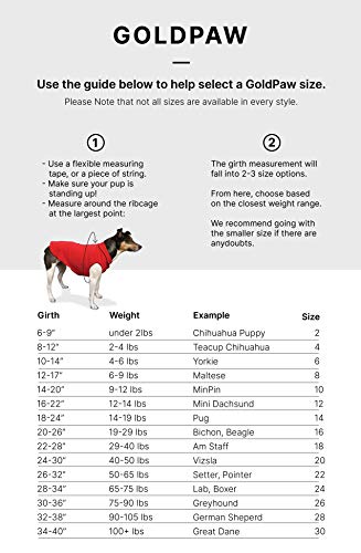 Gold Paw Stretch Fleece Dog Coat – Soft, Warm Dog Clothes, Stretchy Pet Sweater – Machine Washable, Eco Friendly – All Season, Coral, Size 30