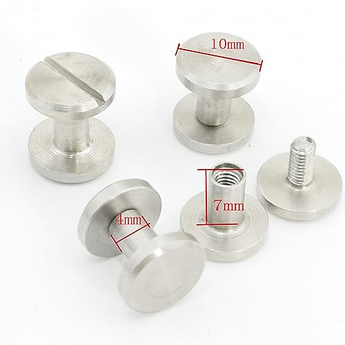 Towonder Stainless Steel Belt Buckle Head DIY Leather Craft Making Rusty Proof Metal Screw Replacement 0.39x0.16x0.28 Inch