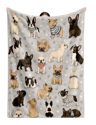 French Bulldog Gifts for Women Bulldog Owners Frenchie Dog Blanket 60*50 | Birthday Christmas Thanksgiving Bulldog Gifts for Frenchie Lovers French Bulldog Lovers French Bulldog Blanket - color: Bulldog