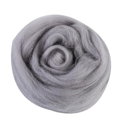 There are 170 Colors and 9 Shades Available This Woollen Yarn is Made of 100% Pure Wool Weighs 3.53oz(100 g) and issuitableformediumtolargeDIYneedlefeltingprojects (Black White Tones, L30) - color: L30, style: Black white tones