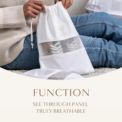 Hayden Hill Luxury Organic Cotton Dust Bags for Handbags Mixed 3 Pack - size: Mixed Size